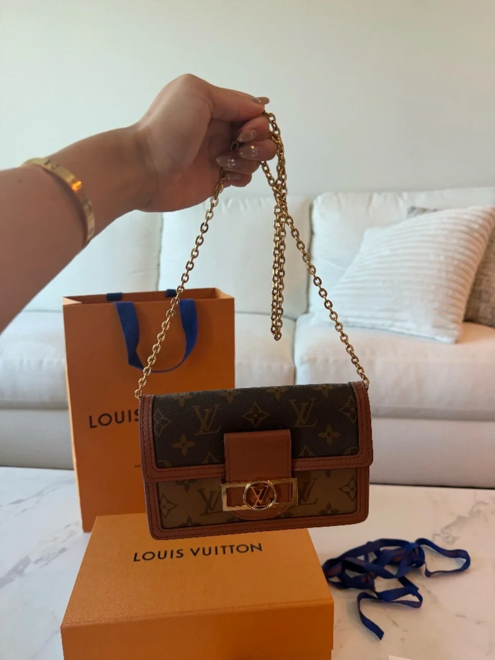 Louis Vuitton Dauphine Chain Wallet